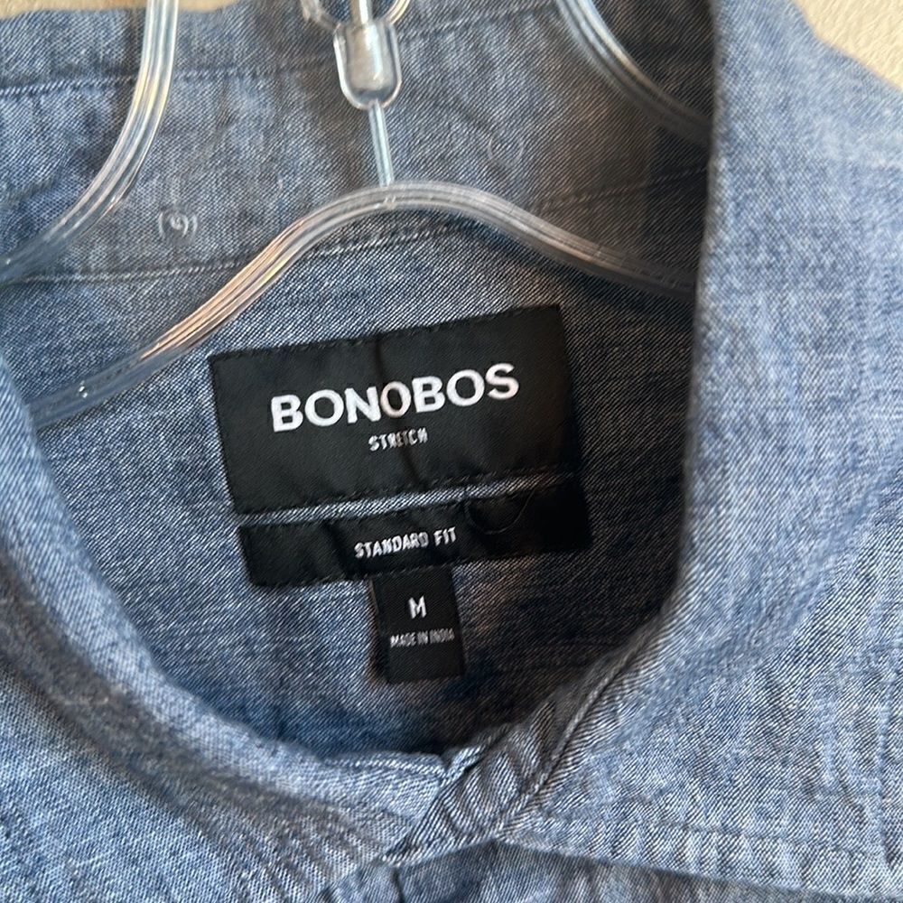 Bonobos Full Button Front Mens Shirt M - Picture 5 of 6